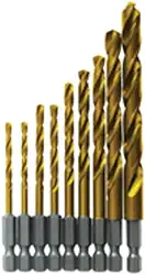 Kit de brocas BOSCH TI9IM, estojo incluído, 9 peças