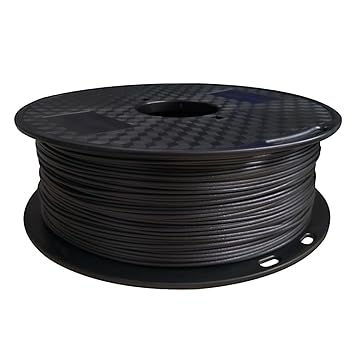 CC3D Carbon Fiber PETG 3D Printer Filament Black PETG Carbon Fiber Filament 1.75mm 1KG (2.2 LBS) Spool 3D Printing Material PETG CF Black
