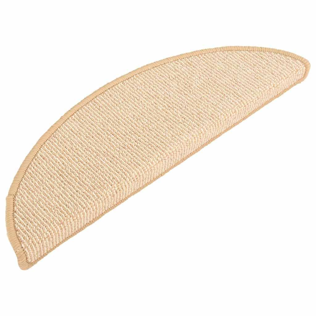 Maty Na Schody 15 Szt. 56x17x3 cm Kremowe Półokrągłe Nakładki