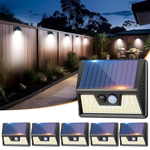 vighep Solar Lights Outdoor Motion Sensor- Led Security Lights IP65 ...