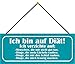 Produktbild NWFS Ich Bin auf Diät! Ich verzichte auf: Menden, die Mir Nicht gut tun-Dinge, die Mein Lächeln rauben Blechschild Metallschild Schild Metal Tin Sign gewölbt lackiert 10 x 27 cm mit Kordel