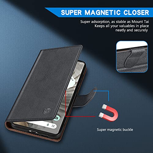 Image of ZZXX for Google Pixel 7 Pro Wallet Case Magnetic Closure 6.7 inch,Grey