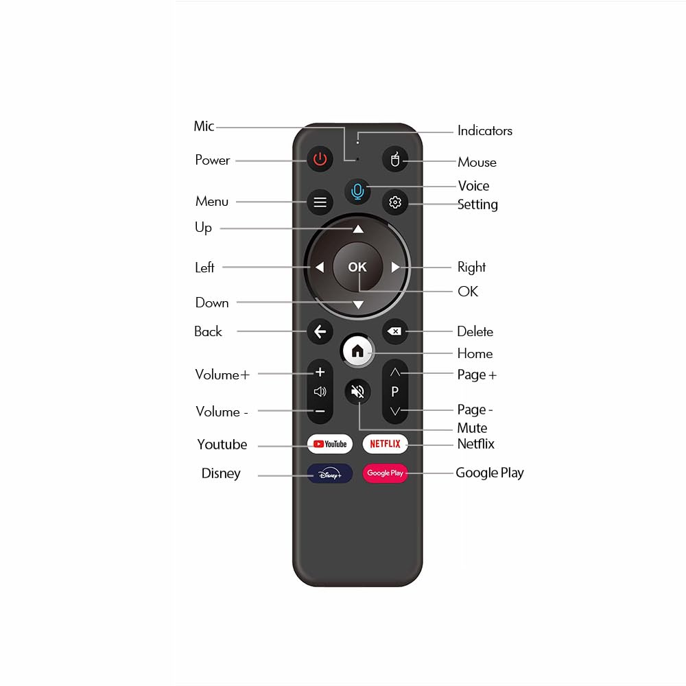 BOXPUT Mini TV Media Player, Android 12.0, 2GB RAM 16GB ROM, H618/2.4G/5G Dual WiFi, BT5.4 Quad Core 4K Ultra HD