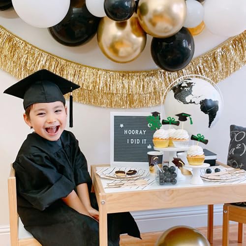 Image of 2026 Green Glitter Graduation Cupcake Topper