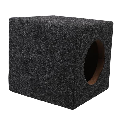 MUSISALY Square Wooden Subwoofer Enclosure Box for Truck Audio Systems Durable Car Speaker Cabinet with User Friendly Design Easy Installation for Enhanced Sound Quality
