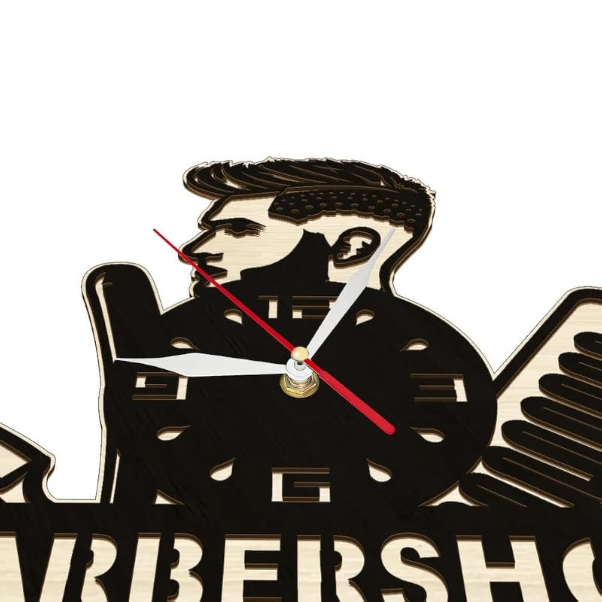 Barber Shop Retro Analog Wall Clock