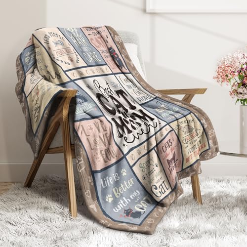 Couverture maman chat pour vos soirées cocooning sur le canapé