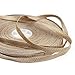 5 Yards of Diaz Narrow Bullion Braid Trim with Chevron Pattern, Warm Gold