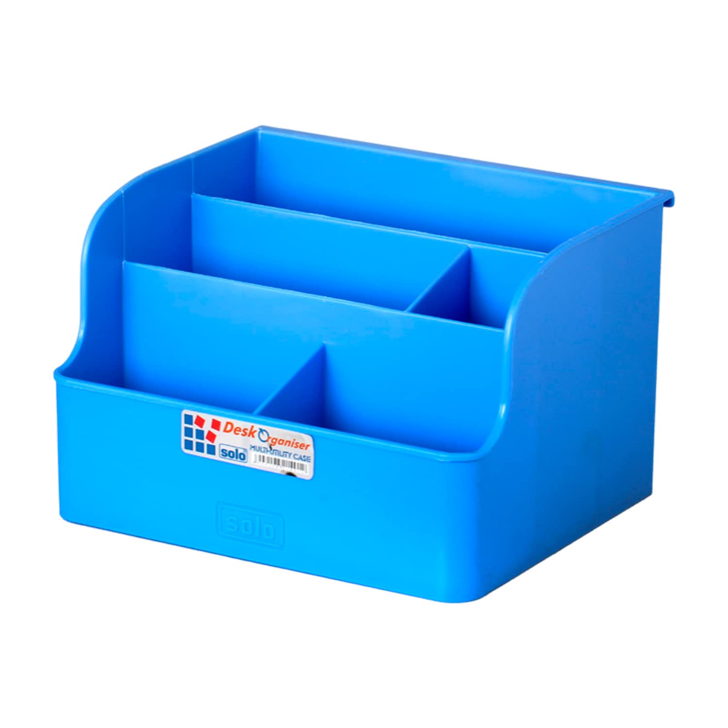 SOLO Desk Organizer with 5 Multi-Functional Compartments for Pens, Stationery, Remotes, Calculators & Office Tools | Durable Opaque Desk-Top Accessory for Home, Office & Study Tables |