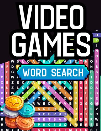 Video Game Word Search for Teens: Gaming Word Search Puzzle Book for Gamers, Boys & Girls, Retro Arcade Games, Video Game Lovers & Gaming Gifts