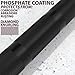 Synergee Open 15kg Women’s Black Phosphate Shaft and Chrome Sleeve Olympic Barbell. Rated 1000lbs for Weightlifting and Powerlifting.