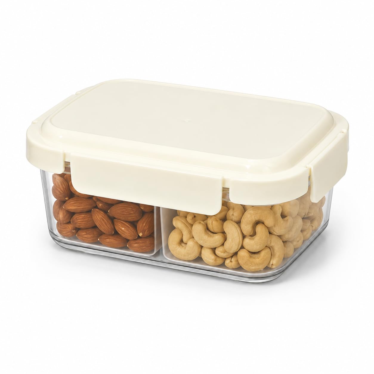 Vasukie 4-Compartment Meal Prep Container with Airtight Locking Lid – with Removable Cups for Meal Prep, Fruits, Nuts & Side Dishes, BPA-Free Clear Plastic (1500ML) — Amazon image 11