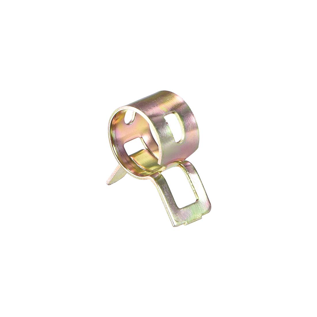 uxcell 10mm Spring Band Type Action Fuel/Silicone Vacuum Hose Pipe Clamp Low Pressure Air Clip Clamp 10pcs