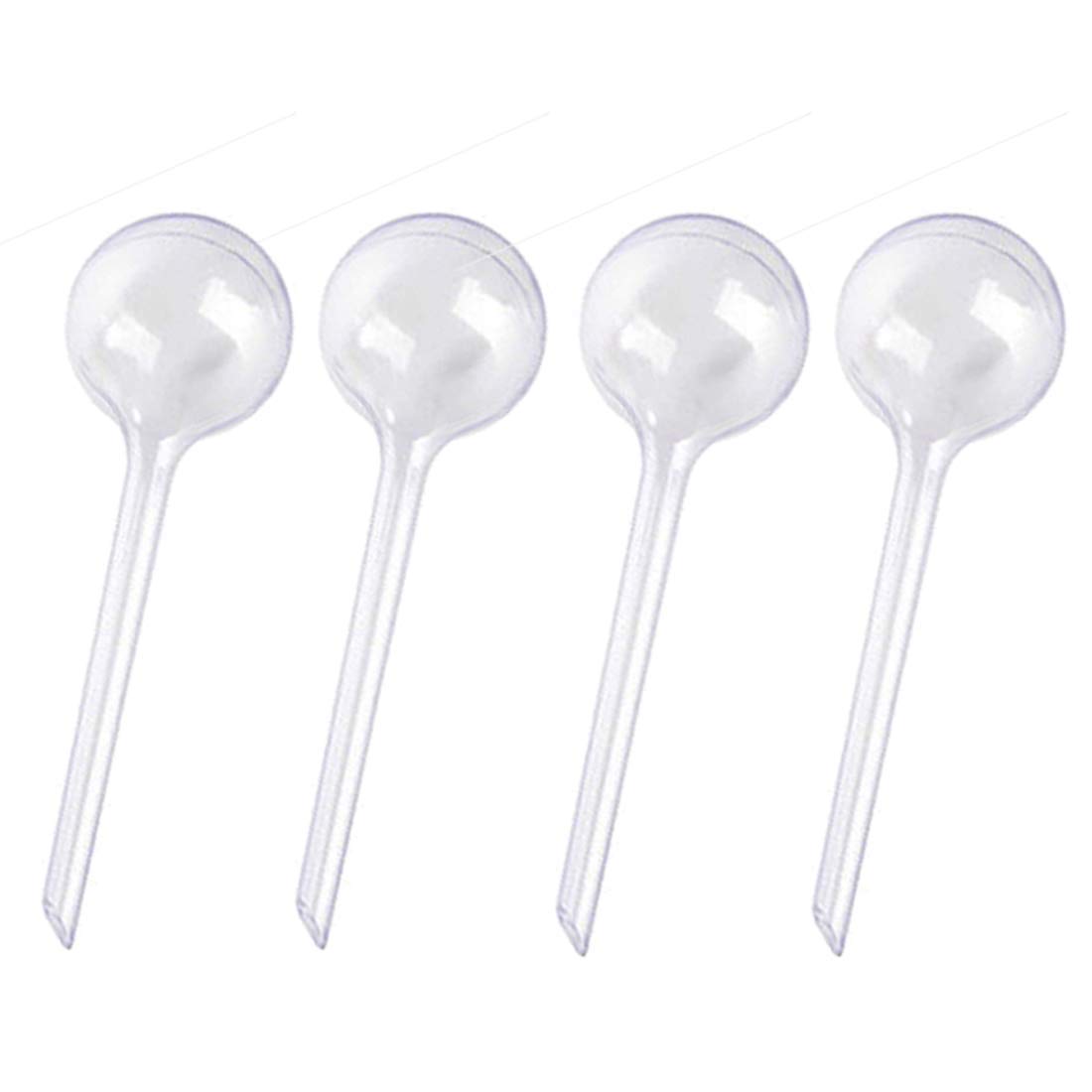 4Pcs Plant Watering Bulbs, Automatic Self-Watering Globes Plastic Balls Garden Water Device Watering Bulbs for Plant (Small, 4Pcs Clear)