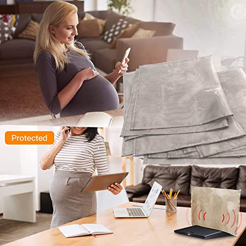 Image of Large WiFi Router Cover Faraday Bag E M F Protection WiFi Blocker Faraday Cage for Smart Meter Cover E M F Blocker Signal Block E M F Shield 5G Protection Radio Frequency Card Holder 13.8 in*15.7 in