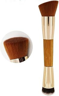 Foundation Brush, Contour Stick, Contour Brush, Concealer Brush, Cream Contour, Double Ended Blush Makeup Brush, Professional Beauty Brush, Round Head Powder Brush with Bamboo and Wood Handle
