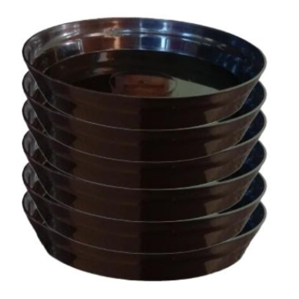 Heavy Duty Bottom Plate/Base Tray/Saucer for Plants Suitable for 14 inch Pot Plant Container Set for Both Indoor/Outdoor Pots (4, Black)-image-40
