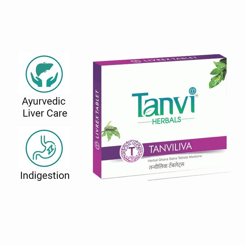 Tanvi Herbals Tanvi Essential Unisex Tan Viliva Ayurvedic Liver Tablets | Natural materials daily welfare herbal supplements for men and women - pack of 3. 30 x 3 | 90 tabs Tanvi Herbals Tanvi Essential Unisex Tan Viliva Ayurvedic Liver Tablets | Natural materials daily welfare herbal supplements for men and women - pack of 3. 30 x 3 | 90 tabs