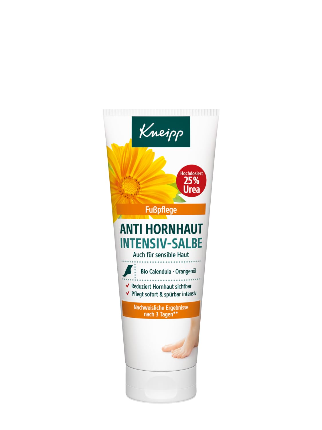 Kneipp Unguento intensivo anti-cornea, riduce efficacemente la calli, efficace in profondità e a lunga durata, idratazione intensa per una pelle sensibilmente morbida, 75 ml