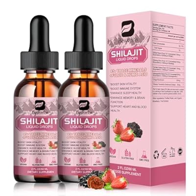 2Pack Shilajit Resin Liquid Drops | Pure Shilaj...