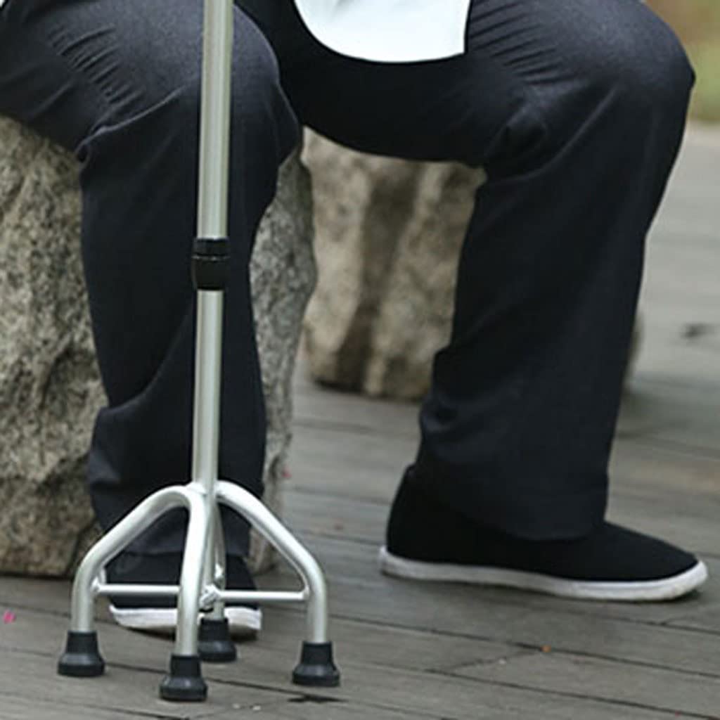 kule, Laska dla osób starszych, antypoślizgowa, lekka, do rehabilitacji złamań(Silver)