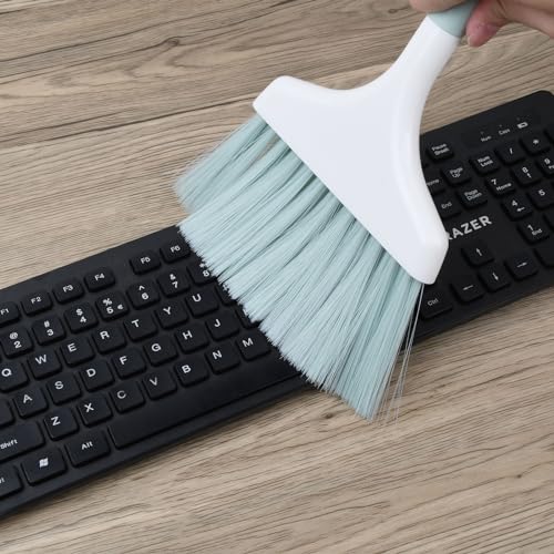 Rundago Effektives Schaufel und Besen Set, Mini Besen Tischfeger, Kleiner Besen und Kehrschaufel Reinigungsset, Handfeger Besen, für Haus, Büro, Schule und Haustier Reinigung (Grau) – Bild 6