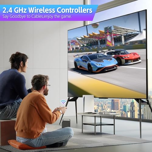 Image of HDMI 4K Wireless TV Game Console Stick 4K，Retro Game Stick with Built-in 9+ Emulators, 20,000+ Games, 4k Hdmi Output & 2.4GHz Wireless Controller, Retro... (Standard Edition)