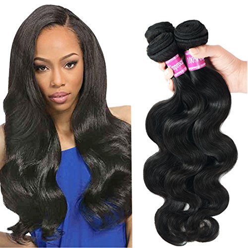 BURHAIR Brazilian Hair Body Wave 3 Bundles 8 8 8 Inch Human Hair Weaves 100% 9A Unprocessed Virgin Hair Bundles For Women