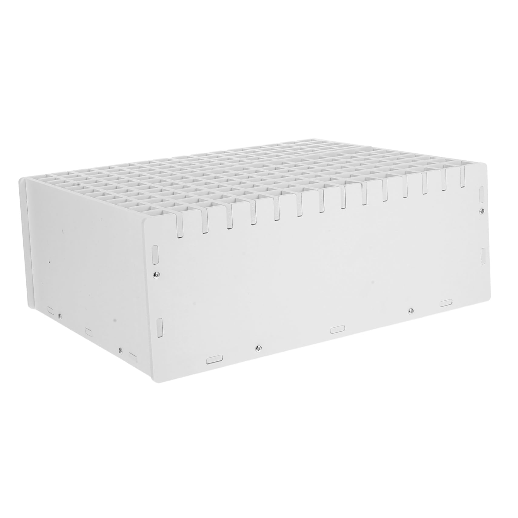 TEHAUX Organizzatore di Pennarelli da Scrivania, Scatola Porta Penne in Pp Bianco, 180 Scomparti, Design Multifunzione per Aula e Area Studio