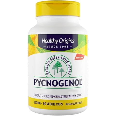 Healthy Origins, Pycnogenol, 100mg, 60 vegane Kapseln, Laborgeprüft, Seekiefer, Glutenfrei, Sojafrei, Vegetarisch Cover