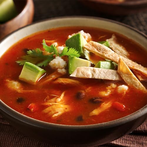 Image of Progresso Spicy Chicken Tortilla Soup, Gluten Free Canned Soup, 18.5 oz (Pack of 12)