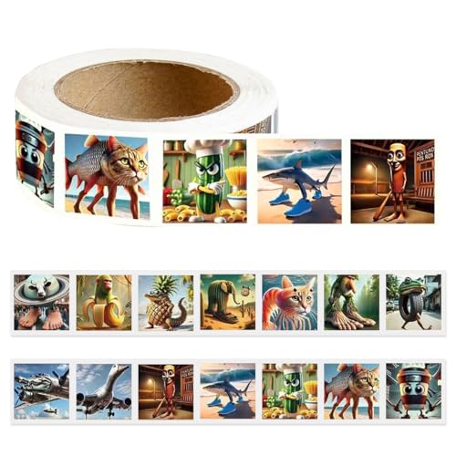 500枚セット トゥントゥントゥンサフール ステッカー シール トララレロ・トラララ ネットミーム イタリアンブレインロット 手帳シール 可愛い DIY 装飾品 手紙 携帯 文房具 クリスマス 誕生日プレゼント 子供のサムネイル