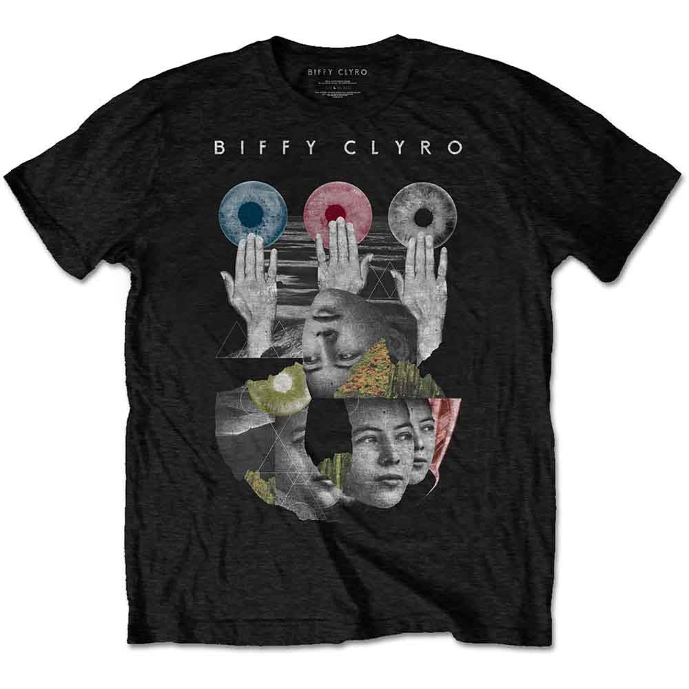 Biffy Clyro T Shirt Hands Band Logo Official Mens Black Size XXL