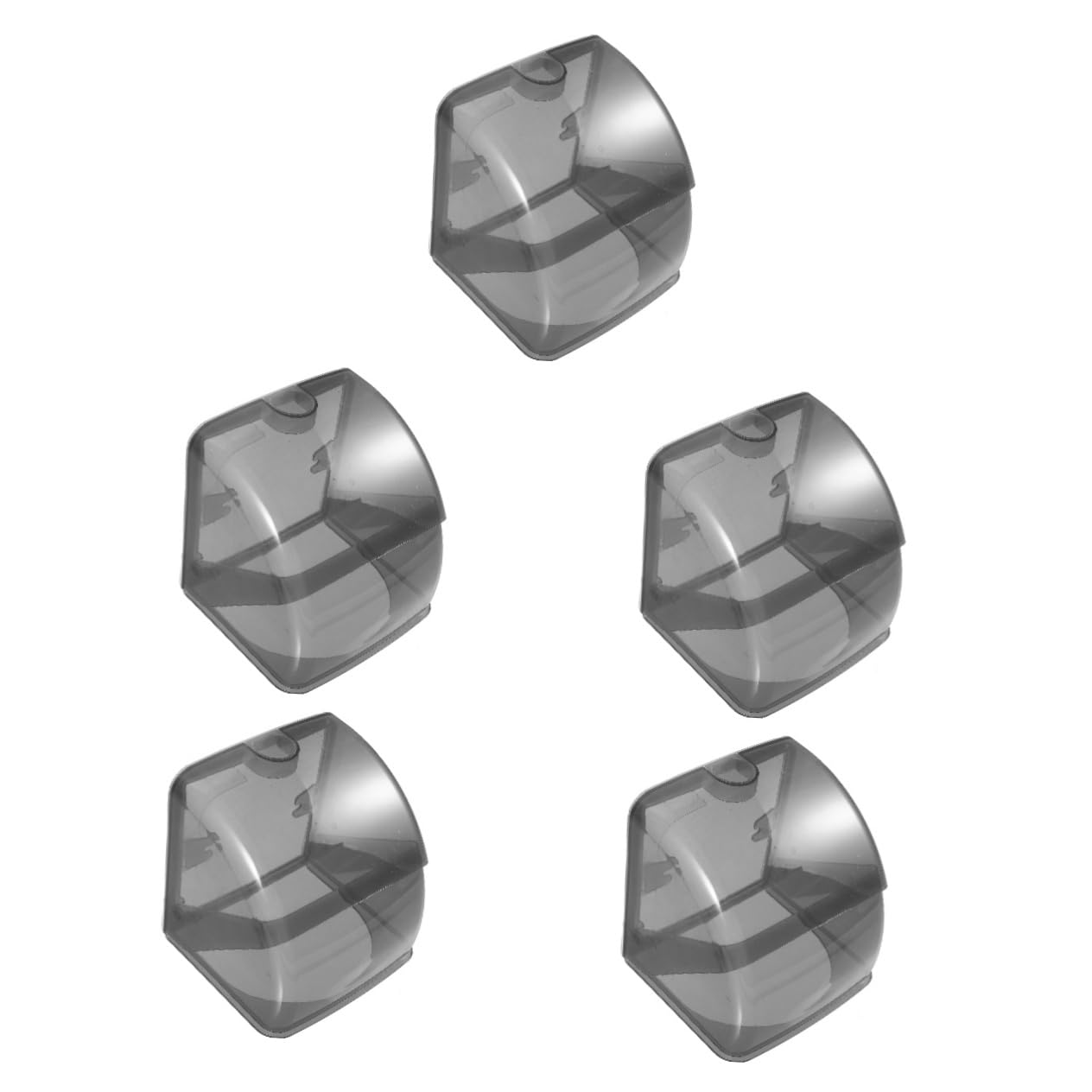 Gatuida 5piezas Protector De Enchufes Para Exteriores Cubierta De Caja Para Enchufe Eléctrico Para Baños Jardines y Cocinas Diseño Resistente y Fácil De Instalar