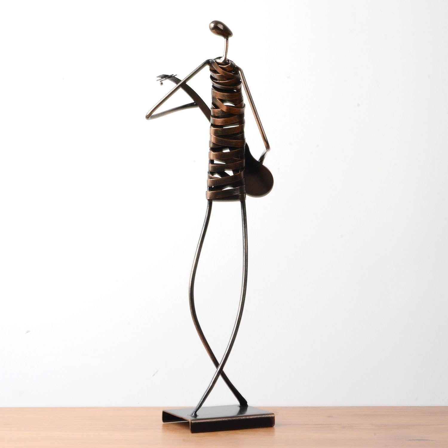 HAUCOZE Musicista Figurina Chitarra Scultura Statua Modern Deco 45cm