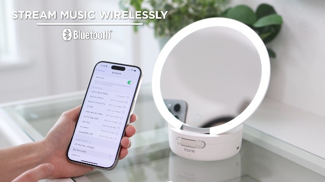 Espejo de Maquillaje iHome con Luz y Parlante Bluetooth miniatura 7