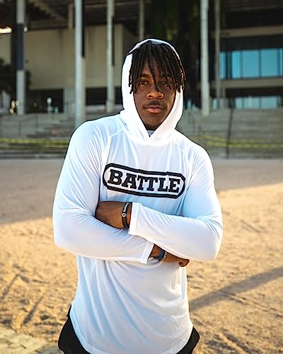 Battle Sports Light Action Workout Hoodie - Long Sleeve Athletic Hoodie2