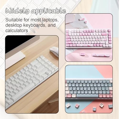 72 adhesivos transparentes para teclado para uñas largas miniatura 7