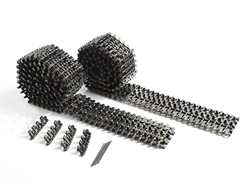 Mato Late Metal Tracks for 1/16 Tiger I Tank with Ice Cleats Spare Parts for Heng Long RC Tank 3818-1 3819-1