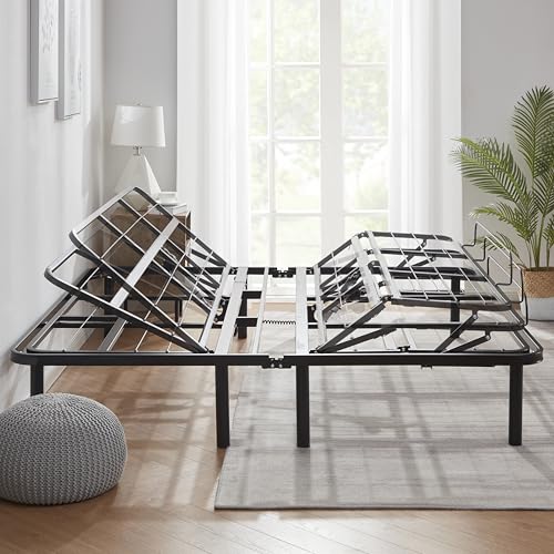 Image of Nestl Queen Adjustable Bed Frame, Electric Base with Head and Foot Incline, Zero Gravity, Flat and Anti Snore Presets, Quiet Motor, No Box Spring Needed