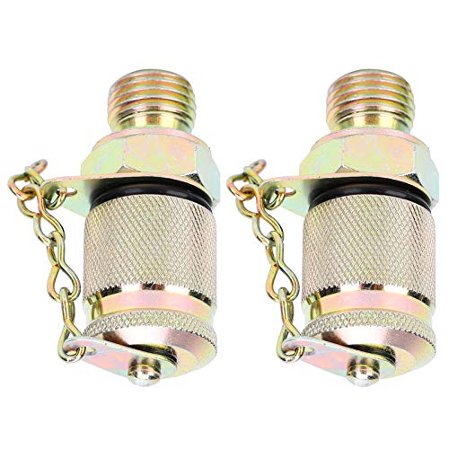 Image of 2Pcs Hydraulic Pressure Test Coupling Kit, High Pressure Hose Fitting Measuring Point Coupling Tool for Lubrication, exhaust, hydraulic system pressure detection and sampling(M10 x 1M12 x 1.25)