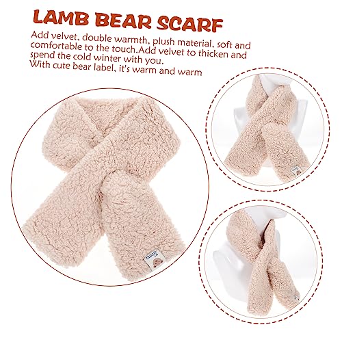 KESYOO Winter Plush Lamb Fleece Scarf for Women Cute Cozy Rectangle Wrap Soft and Warm Neck Warmer Ideal for Cold Weather and Outdoor Activities4