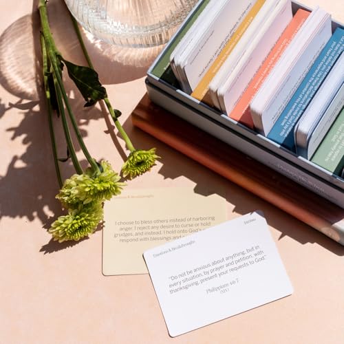 Image of Yesha Bible Verse Cards, Scripture Cards & Christian Prayer Cards - Daily Devotional Cards for Faith, Encouragement & God's Promises - 100 Mini Scripture Cards for Emotional Healing, Mental Health & Encouragement