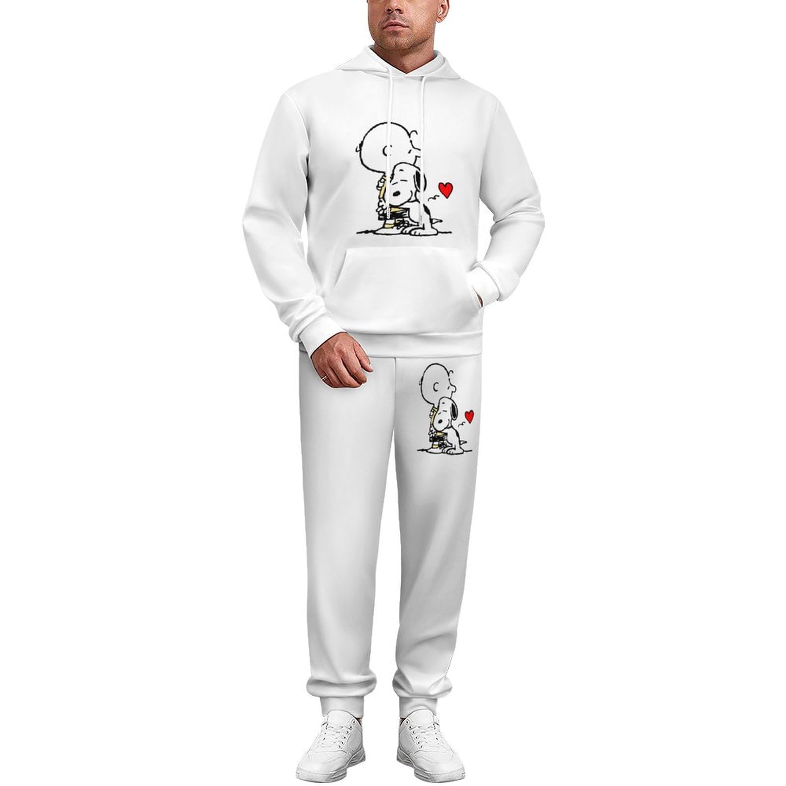 Amazon.co.jp: パーカー 上下2点セット スヌーピー メンズ スウェット