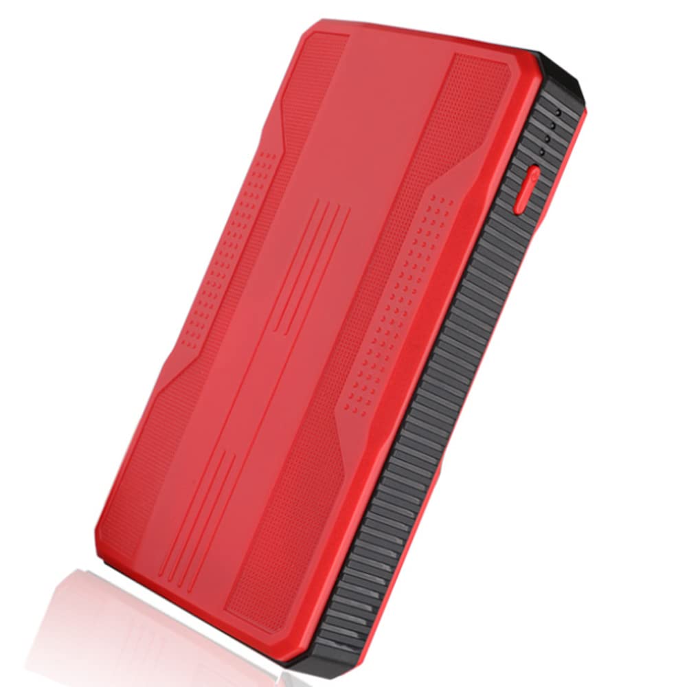 Przenośny rozrusznik samochodowy z baterią litową, ładowarka samochodowa do elektronarzędzi zewnętrznych, 20000 mAh, 500 A, szczytowa moc 12 V, nadaje się do 6-litrowej benzyny i 2-litrowego silnika