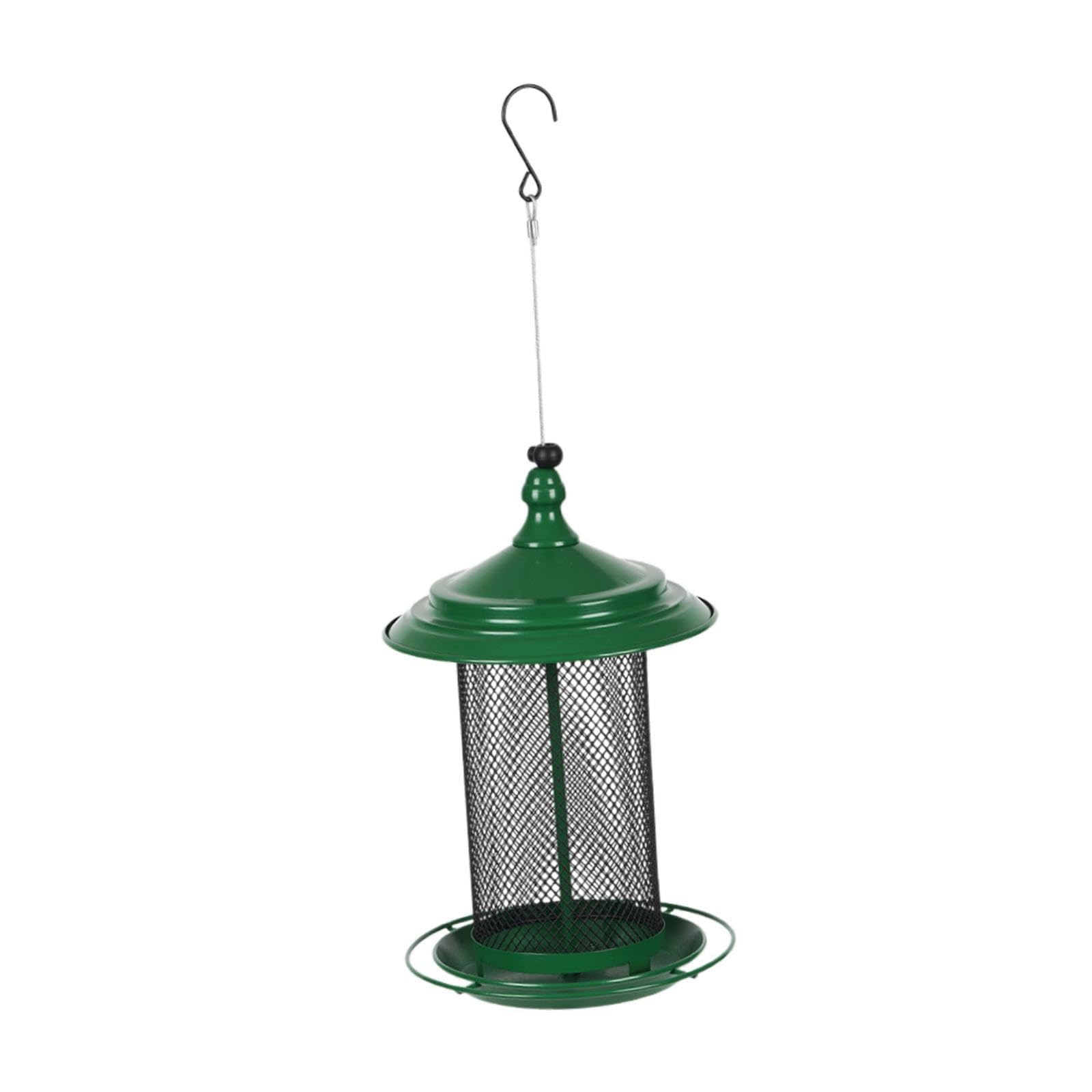 predolo Comedero para pájaros Comedero para pájaros de Gran Capacidad de Metal para colibríes Resistente a Intemperie para Patio Trasero,