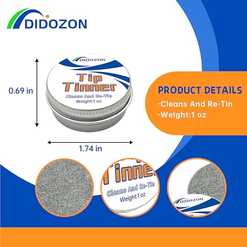 Image of Tip Tinner, Soldering Iron Tip Cleaner and Re-Tinning Solution, 2 oz