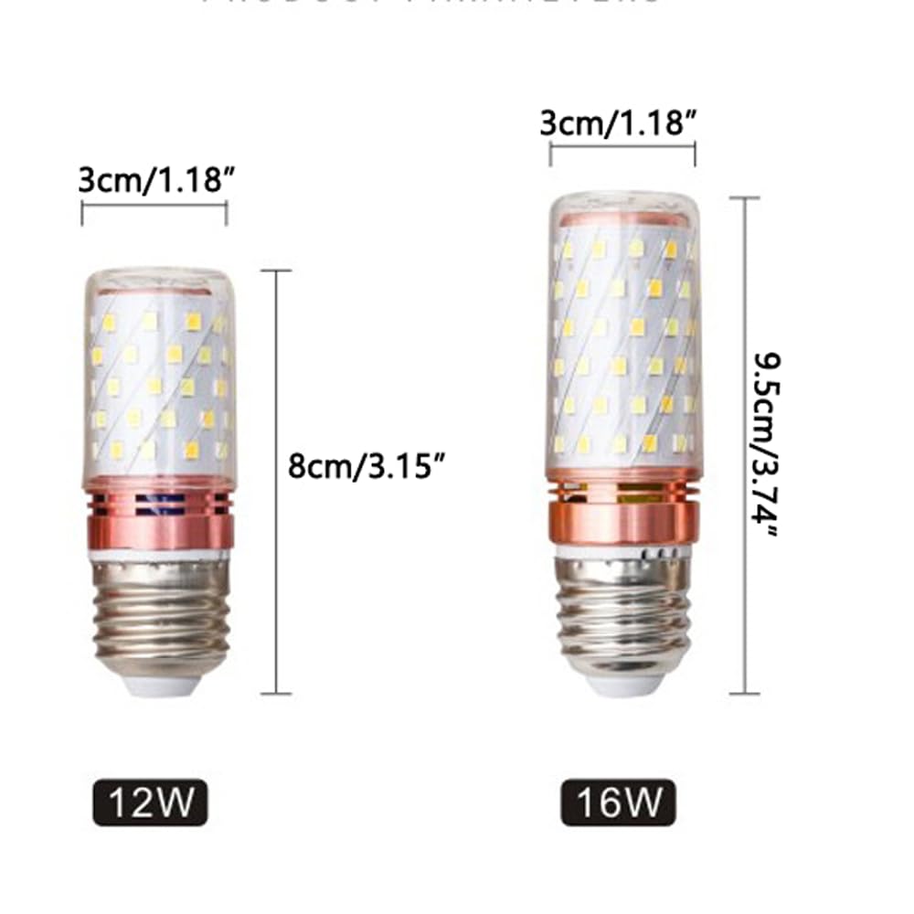 Paquete de 10 Bombillas Led de Maíz E27, Natural 4000 K 1600 Lm, Bombilla de Rosca E27 de 16 W Equivalente a Bombillas Incandescentes de 100 W, No Regulable, sin Parpadeo, Bombillas Led/Whit