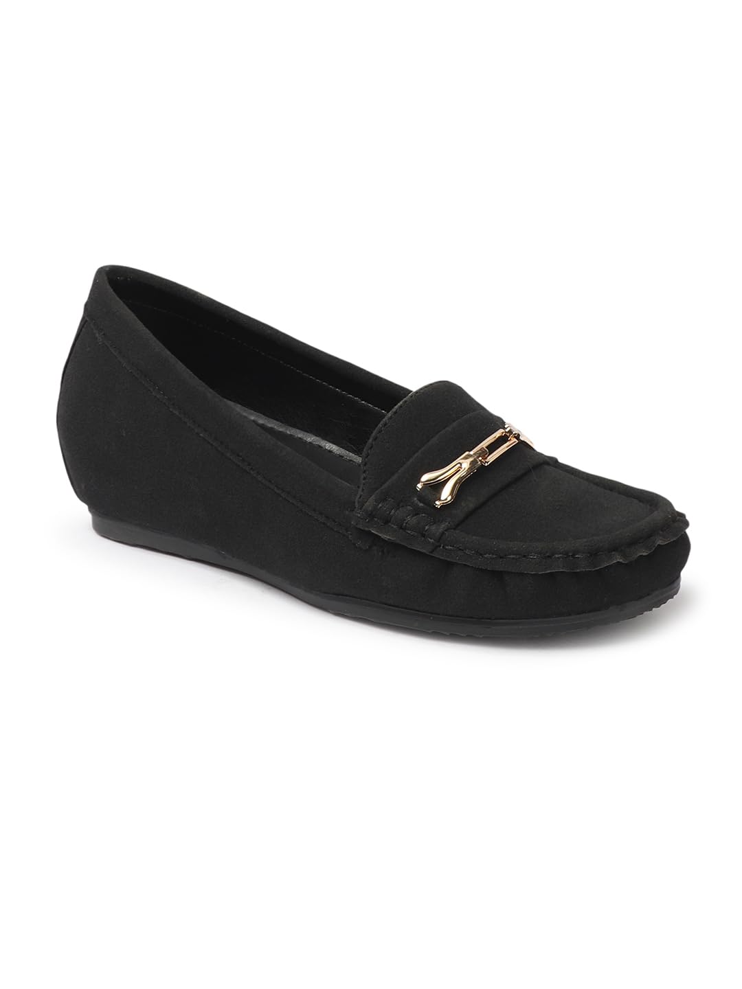 carlton london Women Comfortable and Stylish Flat Square Toe Slip On Fashion Loafer Shoes for Daily,Office, Casual and Formal Use-picture-30