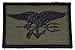 SEAL Trident 2x3 Military Patch / Morale Patch - Olive Drab